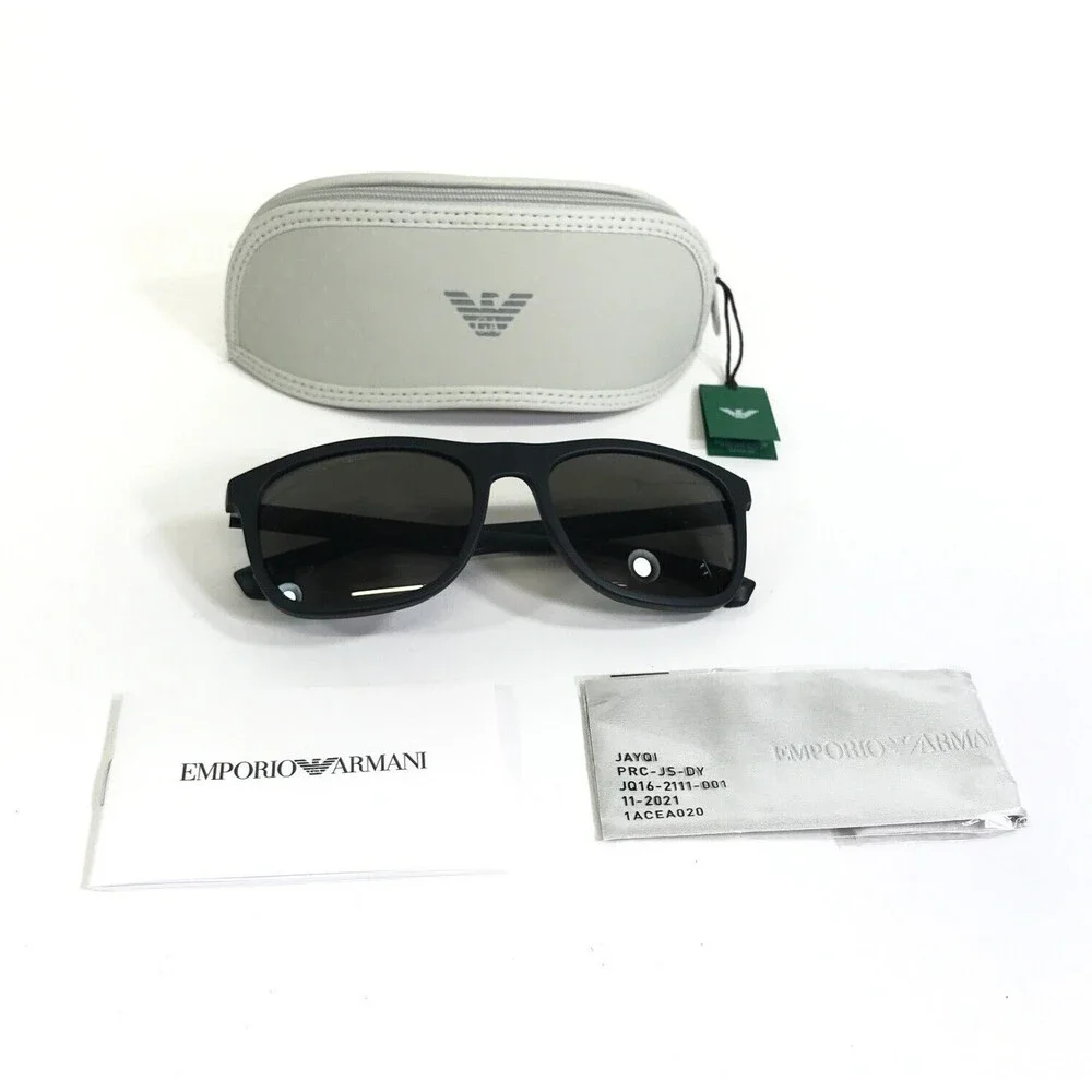 Emporio Armani Sunglasses EA 4158 5869/3 Recycled Black Frames with Gray Lenses